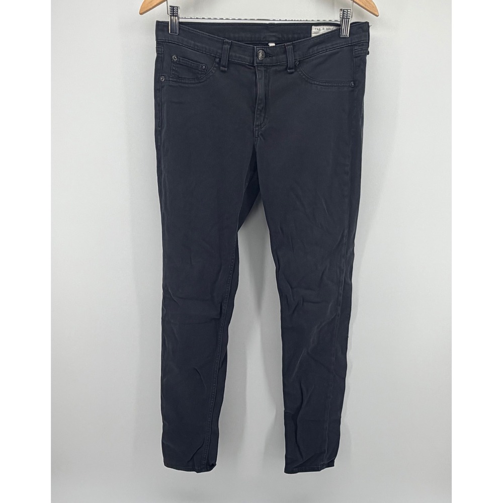 Rag & Bone Legging Skinny Jeans Faded Black Charcoal Gray Women Size 30 Stretch